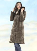 Kappa med sidoslitsar med dragkedja KAFFE BRUNT