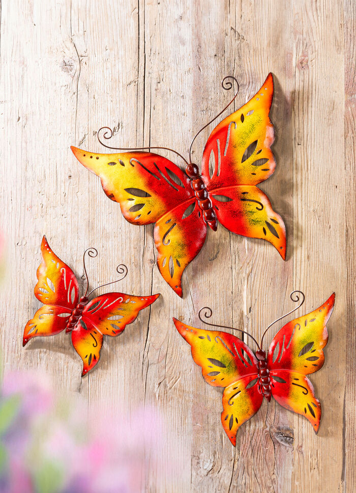 Metallfjärilar, set om 3 