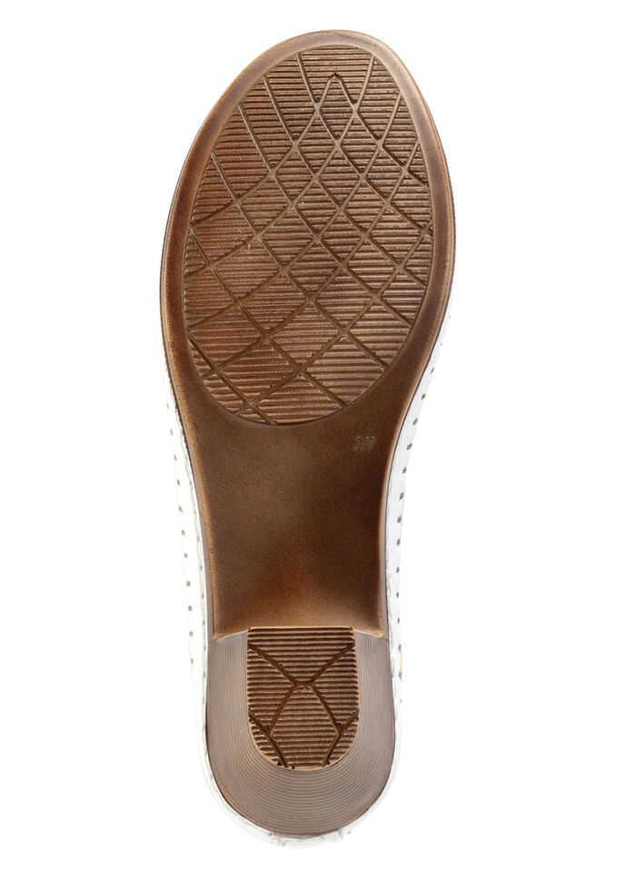 Gemini pumps gjorda av ko nappa läder med rosett JEANS BLÅ