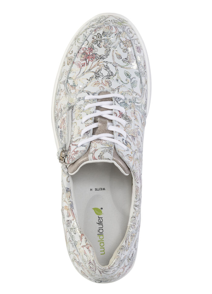 Waldläufer sneakers gjorda av blommigt nubuckläder, 