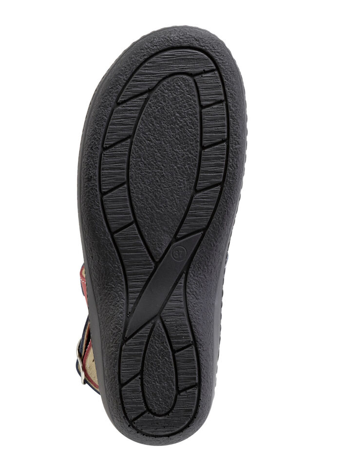 ELENA EDEN-sandal i nappaläder ROT-BLAU-WEISS