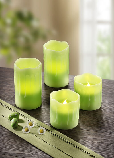 LED-ljus i äkta vax med doft 