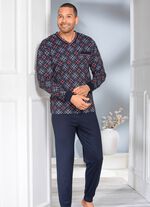 Pyjamas med V-ringning och muddar 