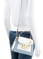 Laurina, miniväska, dam, med avtagbar axelrem WEISS-BLAU-ROSÉ