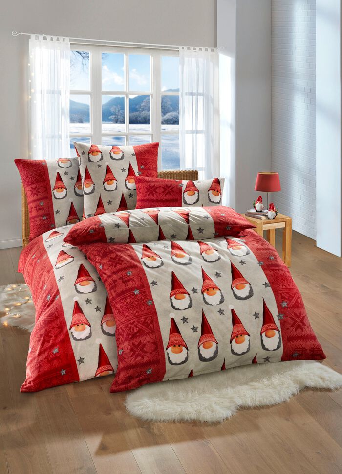 Mysigt s&auml;ngkl&auml;desset med julmotiv 