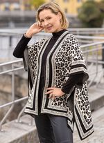 Poncho i jacquarddesign 