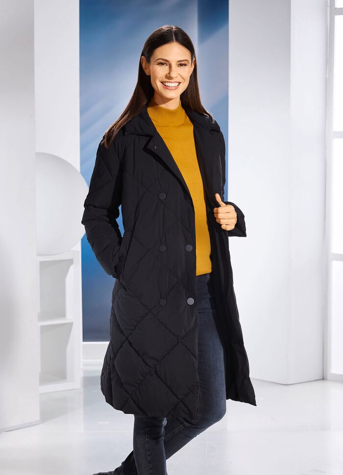 Funktionell kappa med diamantquiltning 