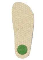 Mubb, bekväma damslippers, bredd H, med kardborreband SAND