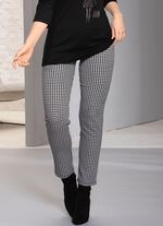 Byxor med trendig houndstooth-design 