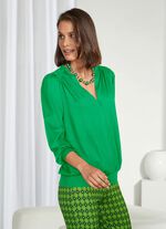 V-ringad skjorta i 2 f&auml;rger GR&Ouml;N