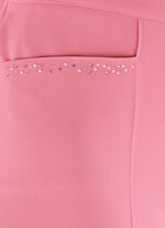 Byxor med gnistrande pärlor och strasskanter KORALL