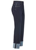 Magic-jeans med uppvikbara uppslag  