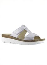 Klett-Pantolette "Cara" av pr&auml;glat &auml;kta l&auml;der 