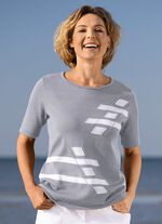 Tr&ouml;ja med intarsia framtill 