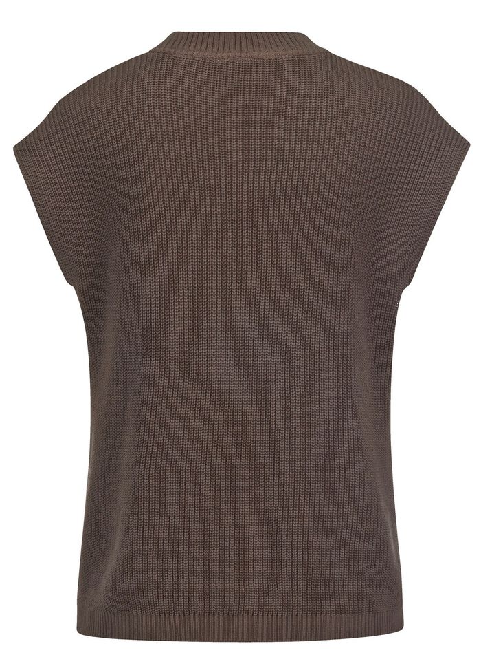 Tr&ouml;ja med neds&auml;nkta axlar TAUPE