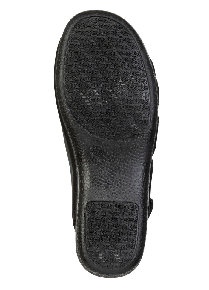 Bekv&auml;ma damsandaler, bredd H, med behaglig vaddering 