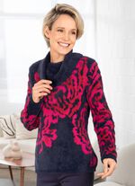 Tr&ouml;ja med h&aring;rig effektgarn 