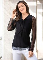 2-delat set best&aring;ende av skjorta och linne SVART