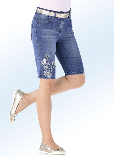 Bermudashorts i jeanstyg 