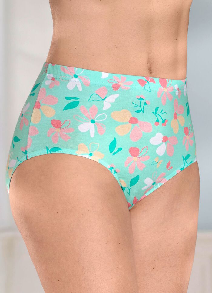 Fyrapack trosor med f&auml;rgkoordinerad blommig design 