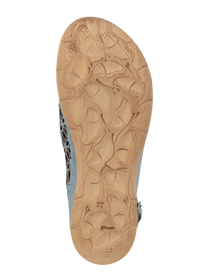 Gemini-sandal i perforerat, präglat nappaläder JEANS