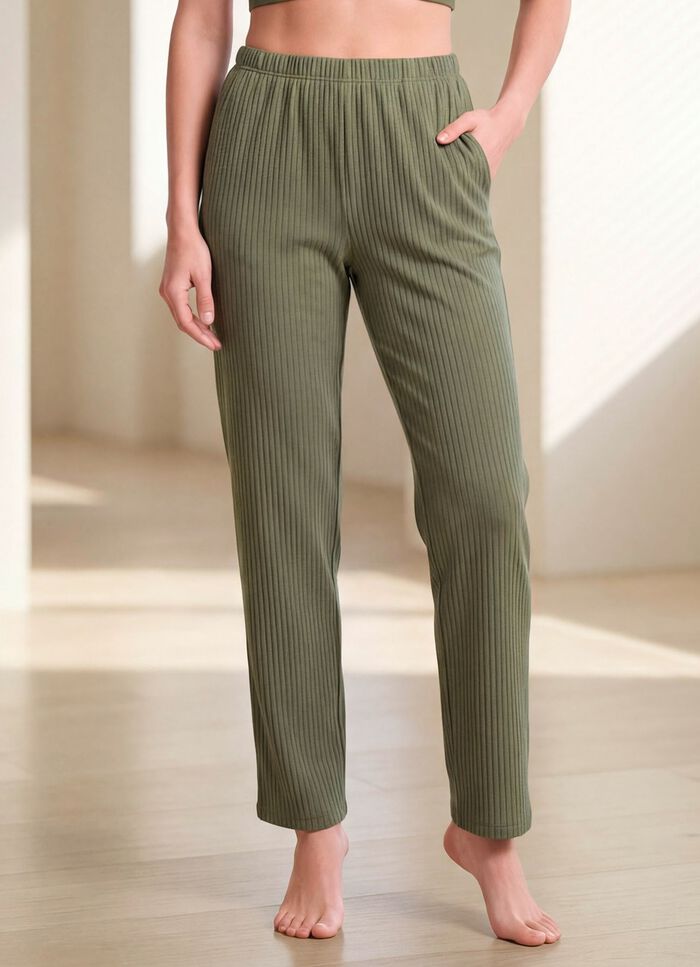 Byxor med helelastisk midja 