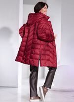 Kort kappa med avtagbar huva 