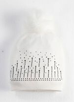 Snygg damhatt med glitterstenar NATURVIT