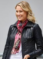 Halsduk med fantasi- och zebradesign 