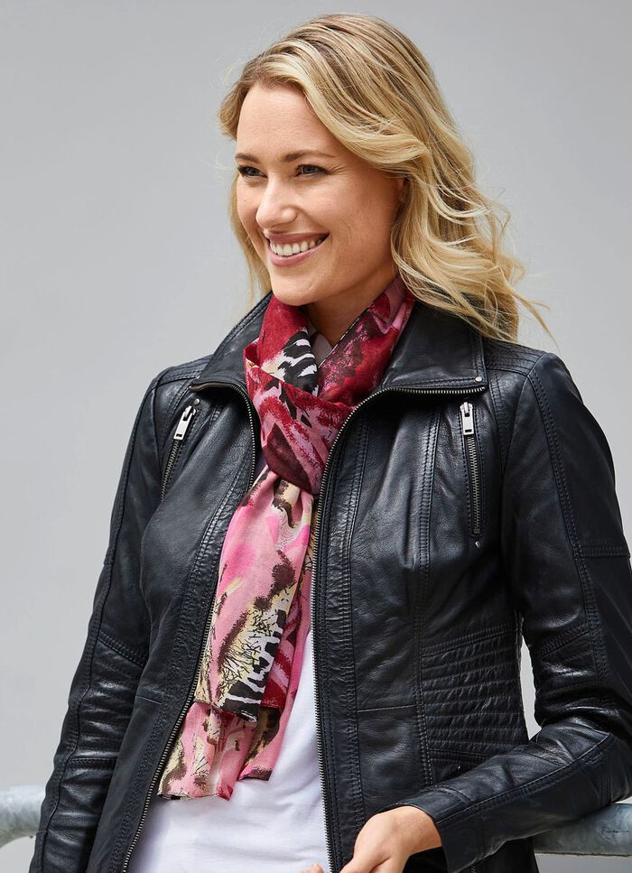 Halsduk med fantasi- och zebradesign 