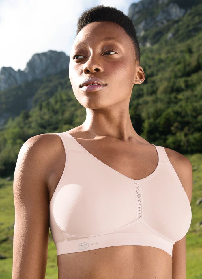 Anita sport-bh i andningsbart material JEANS BL&Aring;