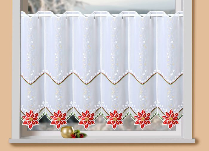 Kort persienn med blommig julstj&auml;rna 