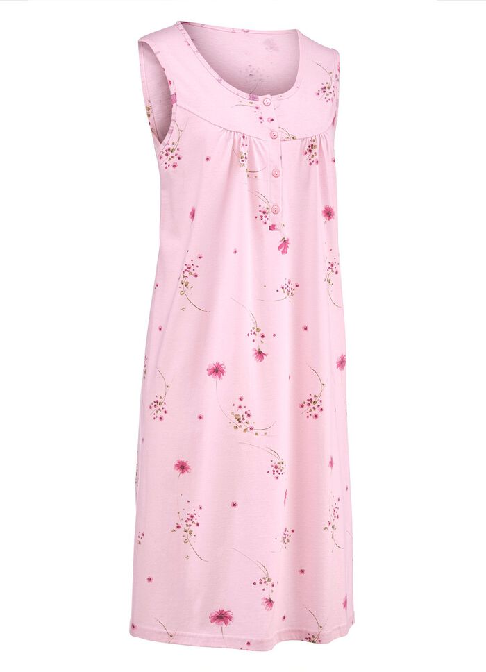 Nattlinnen i tv&aring;pack med breda axelband och knappsl&aring; 