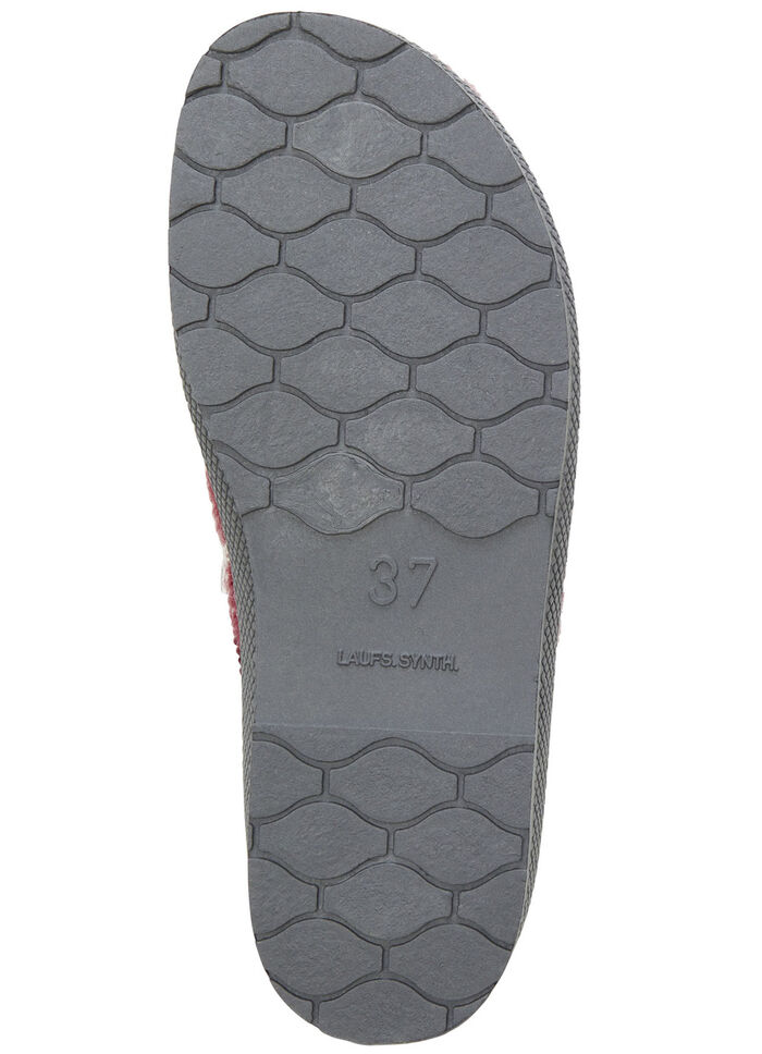 Tofflor i textil med vackert broderi BORDEAUX