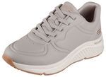 SKECHERS, sportiga damsneakers med snörning TAUPE