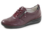 Waldläufer, lätta damsneakers, bredd H, med uttagbar fotbädd BORDEAUX