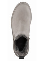 Trendiga ankelboots med mysigt lammskinnsfoder BEIGE