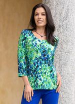 Skjorta med snyggt helt&auml;ckande tryck 