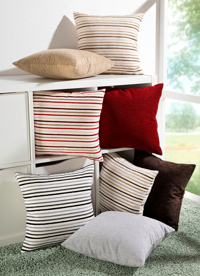 Kuddfodral i randig design BORDEAUX