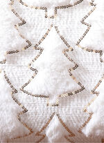 Stickat kuddfodral SEKT-GOLD