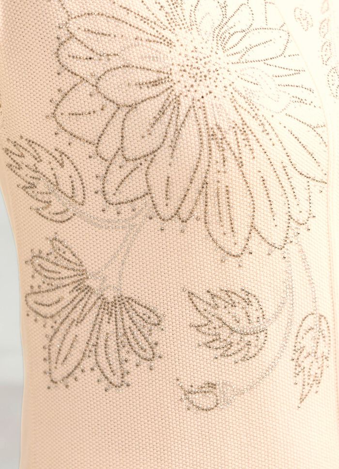 Tr&ouml;ja med blommig strassdekoration 