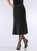 Elegant skimrande panelkjol 