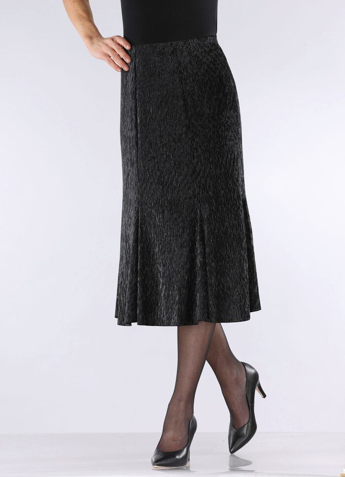 Elegant skimrande panelkjol 