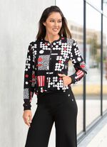 Blusjacka med ribbad stickning 