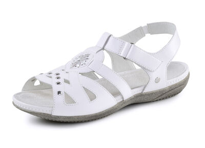 ELENA EDEN sandal med dekorativa nitar och läderinlägg, , large