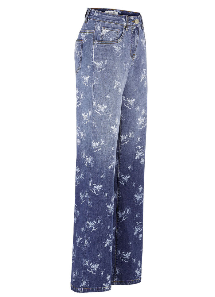 Jeans med en snygg f&auml;rggradering 