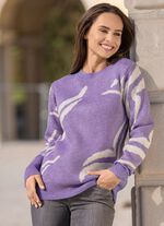 Tr&ouml;ja med grafiskt m&ouml;nster 