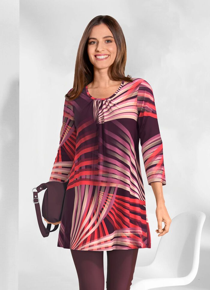 L&aring;ng skjorta med rund halsringning 