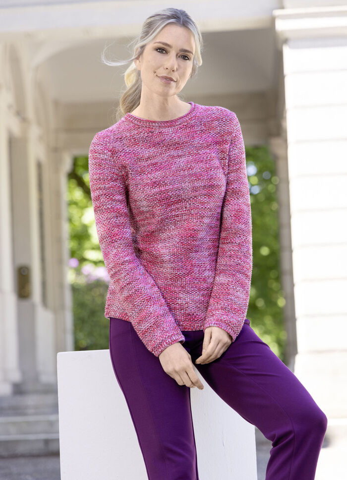 Tröja med riskornsstruktur 