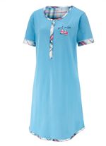 Tv&aring;pack h&aring;llbara nattlinnen i bomull med knappsl&aring; 